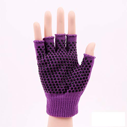 ThreeH Conjunto de guantes y calcetines de yoga antideslizante para mujeres Yoga Dance y Pilates con dedos del pie Tamaño4.5-7