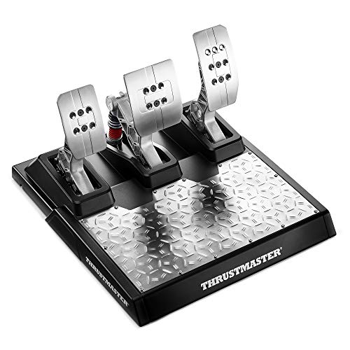 Thrustmaster T-LCM Pedals — Pedales profesionales magnéticos y con “Load Cell” metálicos y ajustables para PC, PS4 y Xbox One Thrustmaster T-LCM Pedals — Pedales profesionales magnéticos y con “Load Cell” metálicos y ajustables para PC, PS4 y Xbox One