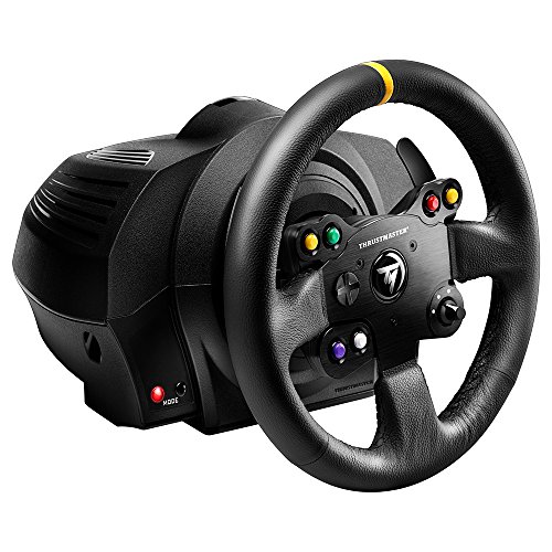 Thrustmaster TX RACING WHEEL LEATHER EDITION - Volante - XboxOne / PC -Force Feedback - 3 pedales - Licencia Oficial Xbox