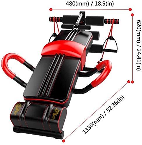 TIANYOU Taburete de la Aptitud Ayuda Sit-Up Junta Equipo de Ejercicio Multifunción Entrenador de Abdominales Banco de Entrenamiento Ajustable Se Aplica a Las Entrenamiento de Cuerpo