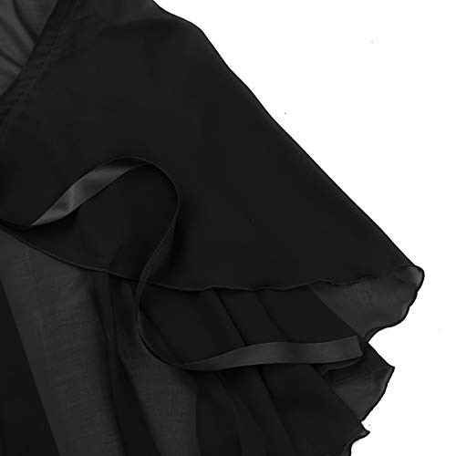 TiaoBug Falda de Ballet Mujeres Bailarinas Falda Larga de Gasa con Cinturilla Ajustable Envoltura para Bodies Gimnasia Niñas Mujeres Negro One Size TiaoBug Falda de Ballet Mujeres Bailarinas Falda Larga de Gasa con Cinturilla Ajustable Envoltura para Bodies Gimnasia Niñas Mujeres Negro One Size