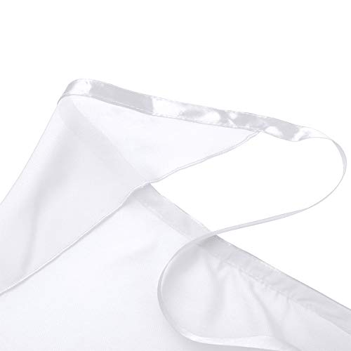 TiaoBug Falda de Gasa Deportiva Niñas para Danza Ballet Gimnasia Patinaje Niñas Infántil y Mujer Adulta con Cinturilla para Leotardo Maillot Deporte Blanco One Size