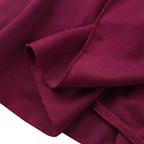 TiaoBug Falda Deporte de Patinaje para Mujeres Chicas Falda Negra con Bragas Interior para Danza Baile Ballet Gimnasia Femenina Wine_Red Small TiaoBug Falda Deporte de Patinaje para Mujeres Chicas Falda Negra con Bragas Interior para Danza Baile Ballet Gimnasia Femenina Wine_Red Small