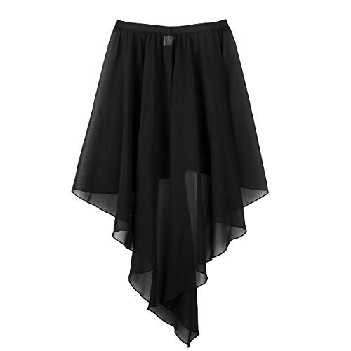 TiaoBug Falda Tul Mujer de Danza Ballet Falda Larga Irregular Cintura Elástica para Baile Gimnasia Ropa Danza Contemporánea Vientre Sevillanas Niñas Mujeres Negro One_Size TiaoBug Falda Tul Mujer de Danza Ballet Falda Larga Irregular Cintura Elástica para Baile Gimnasia Ropa Danza Contemporánea Vientre Sevillanas Niñas Mujeres Negro One_Size