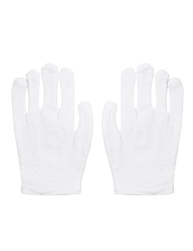 TiaoBug Guantes Niños para Fiesta Comunión Disfraz Accesorios Halloween Carnaval Cosplay Guantes Blancas para Niño Blanca 1-5 Años