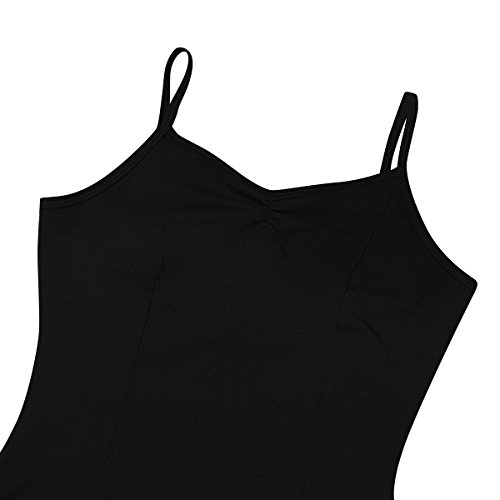 TiaoBug Maillot de Gimnasia Danza Mujer Leotardo Negro Blanco Ballet Elástico Body Clásico Algodón Ropa Deportiva para Mujer Chica Negro S TiaoBug Maillot de Gimnasia Danza Mujer Leotardo Negro Blanco Ballet Elástico Body Clásico Algodón Ropa Deportiva para Mujer Chica Negro S