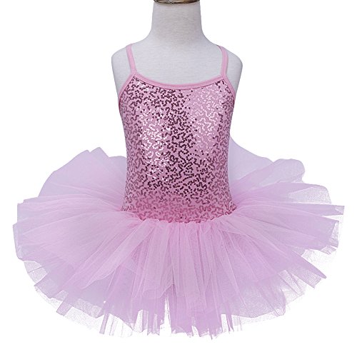 TiaoBug Niñas Maillots de Danza Ballet Vestido con Lentejuelas para Fiestas Leotardo Algodón con Tutú Infántil con Braga Interior para Niños 2-14 Años Rosa A 4-5 años TiaoBug Niñas Maillots de Danza Ballet Vestido con Lentejuelas para Fiestas Leotardo Algodón con Tutú Infántil con Braga Interior para Niños 2-14 Años Rosa A 4-5 años