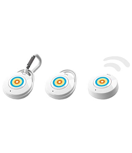 Tibe Connect Llavero conectable Bluetooth para iOS/Android 85 db Blanco