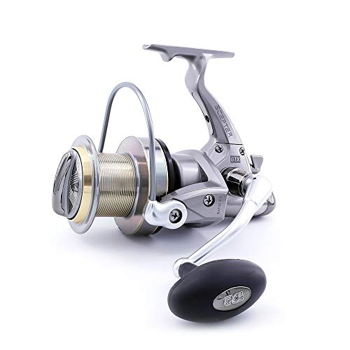 TICA Scepter GTX 9000 4.1. Carrete de Surf Casting, 4,1 melocotón, Gris Metalizado, Negro