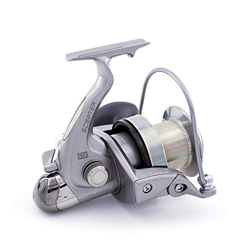 TICA Scepter GTX 9000 4.1. Carrete de Surf Casting, 4,1 melocotón, Gris Metalizado, Negro