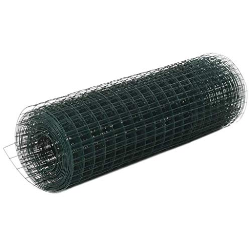 Tidyard Malla Alambre Malla Alambre Acero Cuadrado de Acero con Recubrimiento de PVC para Proteger Plantas y Animales Verde de Dimensiones Generales 10 x 0,5 m Tidyard Malla Alambre Malla Alambre Acero Cuadrado de Acero con Recubrimiento de PVC para Proteger Plantas y Animales Verde de Dimensiones Generales 10 x 0,5 m