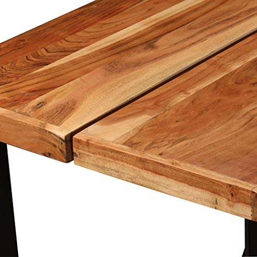 Tidyard Mesa de Bar Bistró Cocina Comedor Mesa Alta Mesa Auxiliar de Diseño Industrial Madera de Sheesham y Acero 150x70x107cm Tidyard Mesa de Bar Bistró Cocina Comedor Mesa Alta Mesa Auxiliar de Diseño Industrial Madera de Sheesham y Acero 150x70x107cm