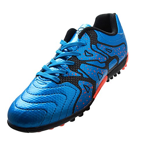 Tiebao Niños Difícil Suelo Artificial Velocidad PU Cuero Fútbol Zapatos (Azul, Niño pequeño EU30) Tiebao Niños Difícil Suelo Artificial Velocidad PU Cuero Fútbol Zapatos (Azul, Niño pequeño EU30)