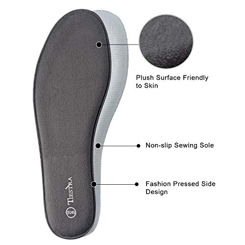 TIESTRA Plantillas Memory Foam para Zapatos de Mujer y Hombre, Plantillas Confort y Flexibles,Cómodas y Amortiguación para Trabajo, Deportes, Caminar, Senderismo TIESTRA Plantillas Memory Foam para Zapatos de Mujer y Hombre, Plantillas Confort y Flexibles,Cómodas y Amortiguación para Trabajo, Deportes, Caminar, Senderismo