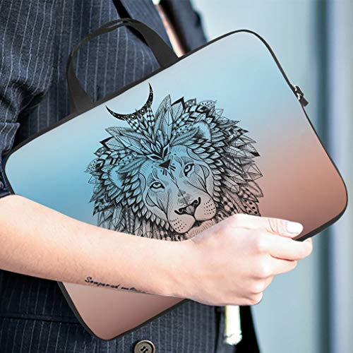 Tiger Leopard León Animales Atrapasueños Impreso Funda para portátil Funda protectora resistente al polvo Neopreno Laptop Funda Funda Tablet Bag Accesorios de ordenador