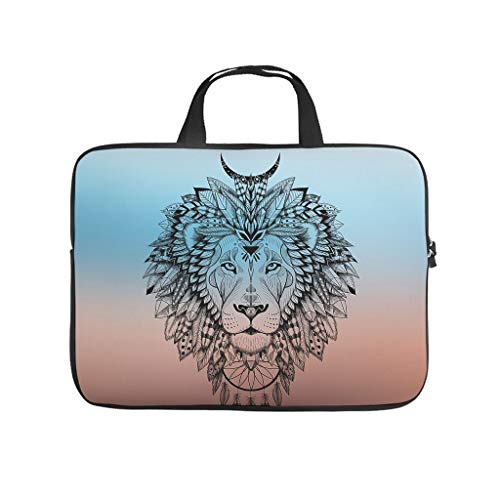 Tiger Leopard León Animales Atrapasueños Impreso Funda para portátil Funda protectora resistente al polvo Neopreno Laptop Funda Funda Tablet Bag Accesorios de ordenador