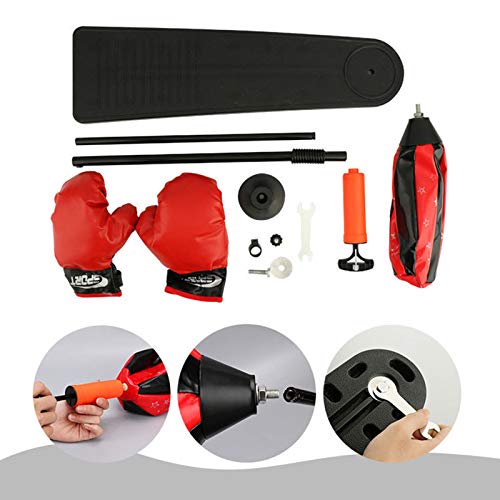 TIM-LI Saco De Boxeo De Altura Ajustable con Soporte - Bola De Boxeo Independiente Bolsa De Velocidad De Boxeo para Niños Incluida Bola De Boxeo TIM-LI Saco De Boxeo De Altura Ajustable con Soporte - Bola De Boxeo Independiente Bolsa De Velocidad De Boxeo para Niños Incluida Bola De Boxeo