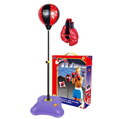 TIM-LI Saco De Boxeo, Saco De Boxeo con Bola De Boxeo Independiente con Base Llena De Agua, Altura Ajustable para Aliviar El Estrés Y Fitness TIM-LI Saco De Boxeo, Saco De Boxeo con Bola De Boxeo Independiente con Base Llena De Agua, Altura Ajustable para Aliviar El Estrés Y Fitness