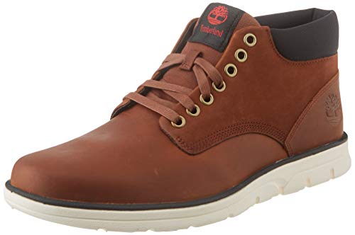 Timberland Bradstreet Leather Sensorflex', Botas Chukka Hombre, Marrón MD Brown Full Grain, 41 EU