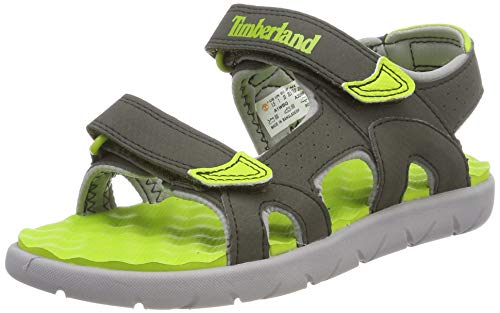 Timberland Perkins Row 2-Strap, sandale junior Descubierta Unisex niños, Verde (Forest Night), 35 EU