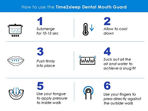 Time2Sleep - 4 x Férula Dental de Descarga anti Bruxismo - Protector Bucal para Dormir - Aparato Dental Antironquidos y Trastornos de la ATM - Solución Antironquidos Time2Sleep - 4 x Férula Dental de Descarga anti Bruxismo - Protector Bucal para Dormir - Aparato Dental Antironquidos y Trastornos de la ATM - Solución Antironquidos