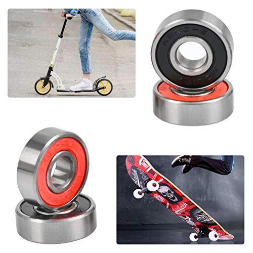 TIMESETL 20 PCS 608-2RS Rodamiento de Bolas - Rodamientos 608rs de Ranura Profunda en Miniatura con blindaje Doble Sellado de Goma para monopatines, Patines en línea, Scooters, Patines de Rodillos TIMESETL 20 PCS 608-2RS Rodamiento de Bolas - Rodamientos 608rs de Ranura Profunda en Miniatura con blindaje Doble Sellado de Goma para monopatines, Patines en línea, Scooters, Patines de Rodillos