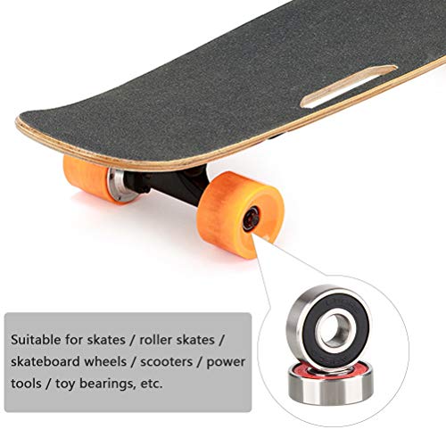 TIMESETL 20 PCS 608-2RS Rodamiento de Bolas - Rodamientos 608rs de Ranura Profunda en Miniatura con blindaje Doble Sellado de Goma para monopatines, Patines en línea, Scooters, Patines de Rodillos TIMESETL 20 PCS 608-2RS Rodamiento de Bolas - Rodamientos 608rs de Ranura Profunda en Miniatura con blindaje Doble Sellado de Goma para monopatines, Patines en línea, Scooters, Patines de Rodillos