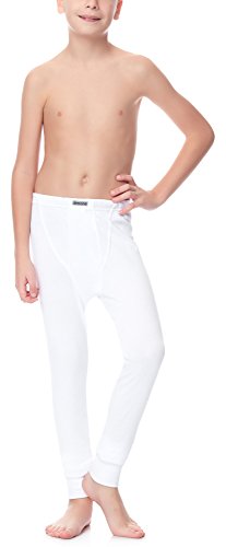 Timone Calzoncillos Largos Ropa Interior Térmica Niño TISS1001 (Blanco, 122)