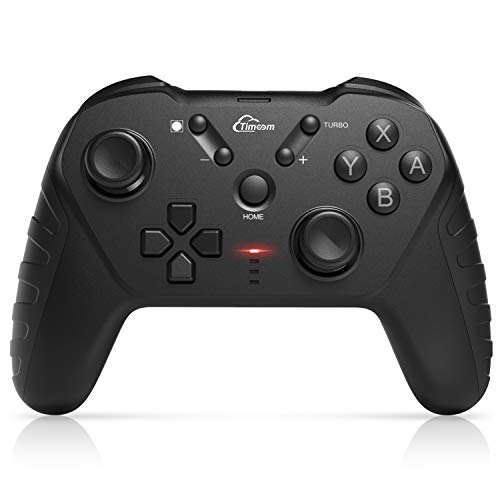 Timoom Mandos para Nintendo Switch, Wireless Bluetooth Pro Controller Gamepad Joystick Controlador Inalámbrico con Función Gyro Axis/Dual Shock y Turbo para Switch/Lite Timoom Mandos para Nintendo Switch, Wireless Bluetooth Pro Controller Gamepad Joystick Controlador Inalámbrico con Función Gyro Axis/Dual Shock y Turbo para Switch/Lite
