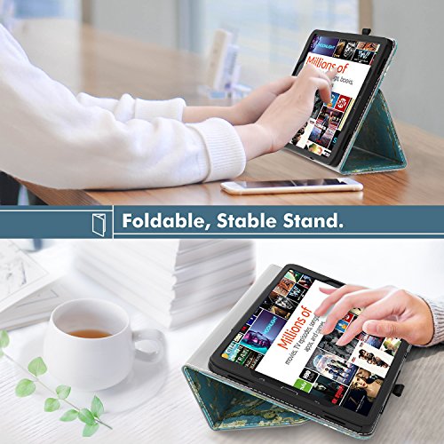 TiMOVO Galaxy Tab A 10.1 Funda - Smart Cover Slim Función de Soporte Cubierta con Auto Estela/Sueño para Samsung Galaxy Tab A 10.1" 2016 Release (SM-T580/SM-T585,Versión sin Lápiz),Almond Blossom