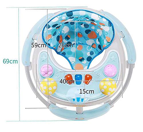 TINE Andador para Bebé Andador con Música Plegable Regulable en Altura Andador de Actividades Silla de Bebé Carga Máxima 15 kg para Bebés Mayores de 6 Meses TINE Andador para Bebé Andador con Música Plegable Regulable en Altura Andador de Actividades Silla de Bebé Carga Máxima 15 kg para Bebés Mayores de 6 Meses
