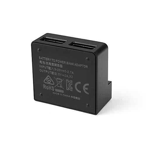 Tineer Adaptador de banco de potencia Tineer Mavic 2, cargador de 2 puertos USB Convertidor de batería a adaptador de banco de potencia para DJI Mavic 2 Pro/Zoom Accesorio