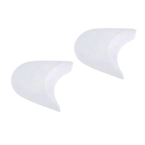 Tinksky Par de Ballet Bailarina Pointe zapatos pies cojines del dedo del pie Protector de silicona con agujero respirable (blanco) Tinksky Par de Ballet Bailarina Pointe zapatos pies cojines del dedo del pie Protector de silicona con agujero respirable (blanco)