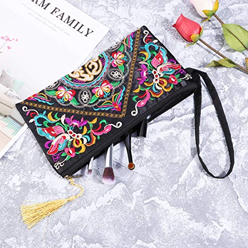 Tinksky Vintage Mujer étnica Monedero Cartera Bolsa Mariposa Flor teléfono Tinksky Vintage Mujer étnica Monedero Cartera Bolsa Mariposa Flor teléfono