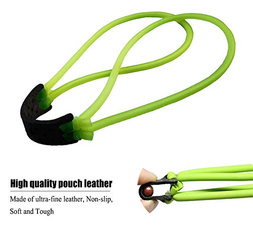 Tirachinas Goma Slingshot Tubo, 8 Piezas de Bandas Gruesas de Repuesto Gomas para Tirachinas Profesional de Caza Tiro con una Exquisita Bolsa de Almacenamiento (Green) Tirachinas Goma Slingshot Tubo, 8 Piezas de Bandas Gruesas de Repuesto Gomas para Tirachinas Profesional de Caza Tiro con una Exquisita Bolsa de Almacenamiento (Green)