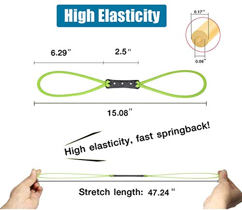 Tirachinas Goma Slingshot Tubo, 8 Piezas de Bandas Gruesas de Repuesto Gomas para Tirachinas Profesional de Caza Tiro con una Exquisita Bolsa de Almacenamiento (Green) Tirachinas Goma Slingshot Tubo, 8 Piezas de Bandas Gruesas de Repuesto Gomas para Tirachinas Profesional de Caza Tiro con una Exquisita Bolsa de Almacenamiento (Green)