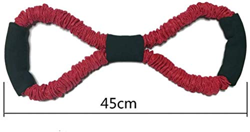 Tirador de cuerda, Equipo de entrenamiento de rehabilitación, Ejercicio de fuerza de la mano del brazo de la extremidad superior, Accidente cerebrovascular hemipléjico Fitness de edad avanzada,Rojo