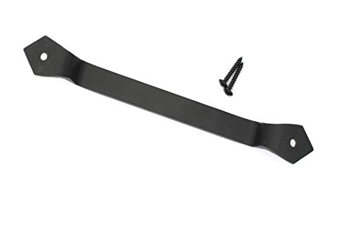 Tirador de puerta de hierro fundido antiguo de 11", sólido, tirador de puerta, tirador de puerta de granero, negro Tirador de puerta de hierro fundido antiguo de 11", sólido, tirador de puerta, tirador de puerta de granero, negro