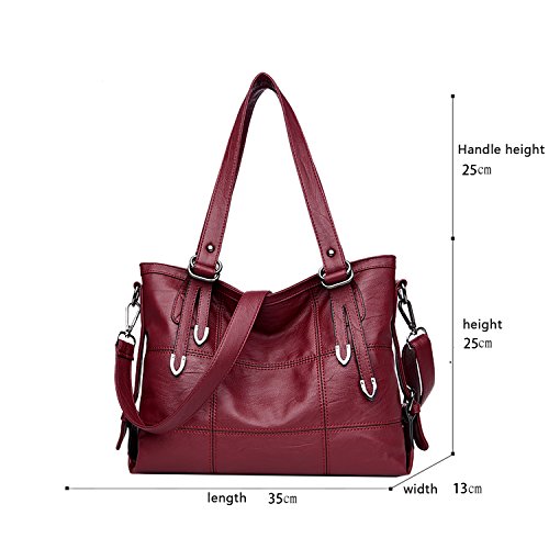 Tisdaini Bolsos de Mano Mujer Bolsos Bandolera Moda Gran Capacidad Casual Bolsos Totes Shoppers y Bolsos de Hombro Tisdaini Bolsos de Mano Mujer Bolsos Bandolera Moda Gran Capacidad Casual Bolsos Totes Shoppers y Bolsos de Hombro