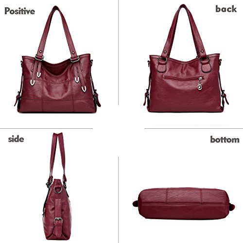 Tisdaini Bolsos de Mano Mujer Bolsos Bandolera Moda Gran Capacidad Casual Bolsos Totes Shoppers y Bolsos de Hombro Tisdaini Bolsos de Mano Mujer Bolsos Bandolera Moda Gran Capacidad Casual Bolsos Totes Shoppers y Bolsos de Hombro