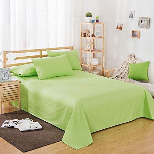 TIYKI Suave Higroscópico Transpirable Hoja Plana,Moderno Color Sólido Poliester Sábana Bajera,para Dormitorio Sin Pillar Cuidado FÁCIL Ropa De Cama-B 250x230cm(98x91inch)