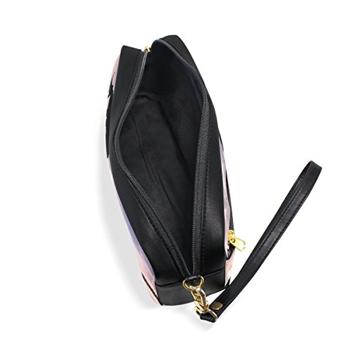 TIZORAX - Estuche de piel sintética para lápices de caballo con silueta al sol para estudiantes, estuche para bolígrafos, maquillaje, cosméticos TIZORAX - Estuche de piel sintética para lápices de caballo con silueta al sol para estudiantes, estuche para bolígrafos, maquillaje, cosméticos