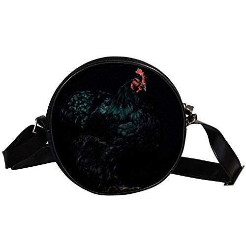 TIZORAX Rooster - Bolso bandolera circular para mujer y niña