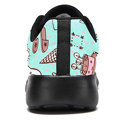 TIZORAX Zapatillas de correr para hombres, tartas de cumpleaños y regalos de moda zapatillas de malla transpirable senderismo tenis zapatos de tenis, color Multicolor, talla 46 EU TIZORAX Zapatillas de correr para hombres, tartas de cumpleaños y regalos de moda zapatillas de malla transpirable senderismo tenis zapatos de tenis, color Multicolor, talla 46 EU