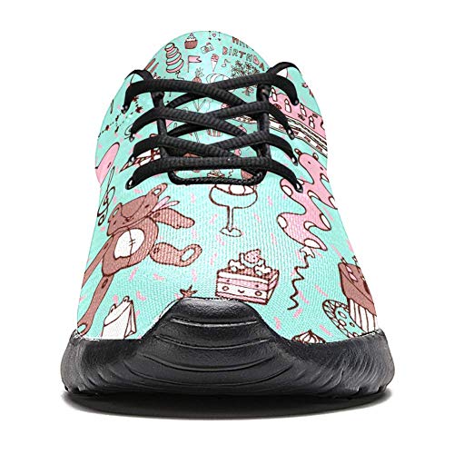 TIZORAX Zapatillas de correr para hombres, tartas de cumpleaños y regalos de moda zapatillas de malla transpirable senderismo tenis zapatos de tenis, color Multicolor, talla 46 EU TIZORAX Zapatillas de correr para hombres, tartas de cumpleaños y regalos de moda zapatillas de malla transpirable senderismo tenis zapatos de tenis, color Multicolor, talla 46 EU