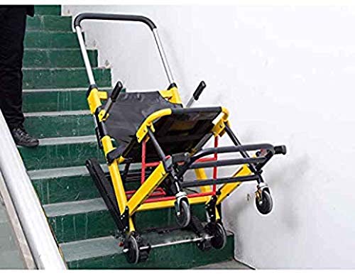 TJZY Escalera Eléctrica Que Sube La Silla De Ruedas, Ancianos Portátiles Tripulados Plegables Subiendo Y Bajando Escaleras Silla De Ruedas