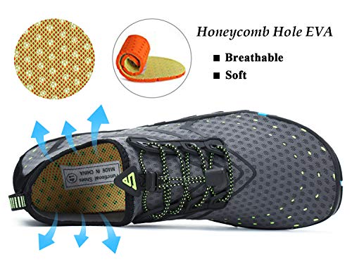 Tmaza Escarpines Mujer Zapatillas Agua Antideslizante Secado Rápido Zapatos de Surf para Buceo,Vela,Natacion Gris 37 EU Tmaza Escarpines Mujer Zapatillas Agua Antideslizante Secado Rápido Zapatos de Surf para Buceo,Vela,Natacion Gris 37 EU