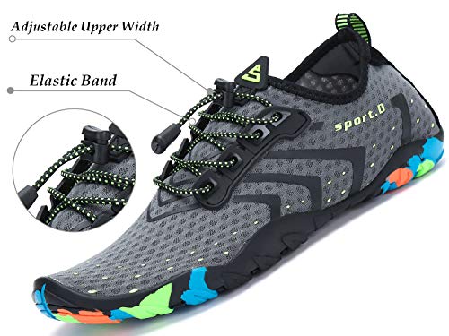 Tmaza Escarpines Mujer Zapatillas Agua Antideslizante Secado Rápido Zapatos de Surf para Buceo,Vela,Natacion Gris 37 EU Tmaza Escarpines Mujer Zapatillas Agua Antideslizante Secado Rápido Zapatos de Surf para Buceo,Vela,Natacion Gris 37 EU