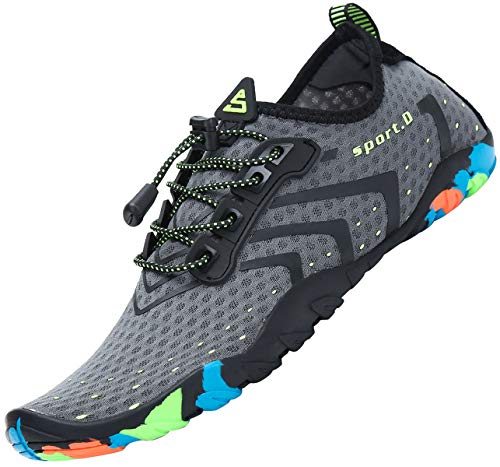 Tmaza Escarpines Mujer Zapatillas Agua Antideslizante Secado Rápido Zapatos de Surf para Buceo,Vela,Natacion Gris 37 EU Tmaza Escarpines Mujer Zapatillas Agua Antideslizante Secado Rápido Zapatos de Surf para Buceo,Vela,Natacion Gris 37 EU