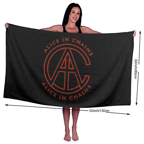 Toalla de baño Suave y Afelpada, Unisex Alice in Chains Toallas de Playa Toalla de Piscina Absorbente Toalla de baño Toalla de Viaje Toalla de 31 x 51 Pulgadas Toalla de baño Suave y Afelpada, Unisex Alice in Chains Toallas de Playa Toalla de Piscina Absorbente Toalla de baño Toalla de Viaje Toalla de 31 x 51 Pulgadas